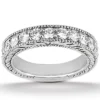 14K White Gold Designer Milgrain Diamond Engagement Ring Band 0.21ct 1 14K White Gold Designer Milgrain Diamond Engagement Ring Band 0.21ct -Outlet Radiant Bijou Store 14k gold designer diamond engagement ring band 021ct p 26260 white 20220426