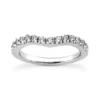 14K White Gold Round Diamond Engagement Ring Band 0.21ct -Outlet Radiant Bijou Store 14k gold designer diamond engagement ring band 021ct p 26446 white 20220426