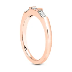 14K White Gold Baguette Diamond Engagement Ring Band 0.23ct -Outlet Radiant Bijou Store 14k gold designer diamond engagement ring band 023ct p 23063 back rose 20220426