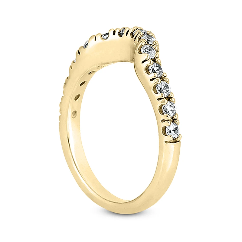 14K White Gold Prong Set Diamond Engagement Ring Band 0.28ct 7 14K White Gold Prong Set Diamond Engagement Ring Band 0.28ct - Image 5