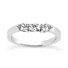 Ultra Thin 14K White Gold Designer Diamond Engagement Ring Band 0.28ct