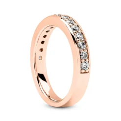 14K White Gold Prong Set Diamond Engagement Ring Band 0.30ct -Outlet Radiant Bijou Store 14k gold designer diamond engagement ring band 030ct p 26396 back rose 20220426