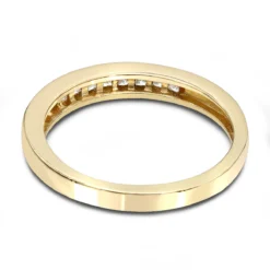 14K Yellow Gold Princess Cut Diamond Engagement Ring Band 0.33ct -Outlet Radiant Bijou Store 14k gold designer diamond engagement ring band 033ct p 25334 backye