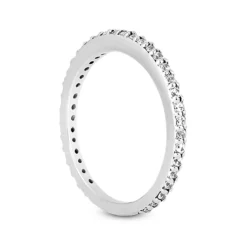 14K White Gold Prong Set Diamond Engagement Ring Band 0.35ct -Outlet Radiant Bijou Store 14k gold designer diamond engagement ring band 035ct p 26326 back white 20220426