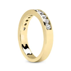 14K White Gold Round Diamond Engagement Ring Band 0.55ct -Outlet Radiant Bijou Store 14k gold designer diamond engagement ring band 055ct p 25940 back yellow 20220426