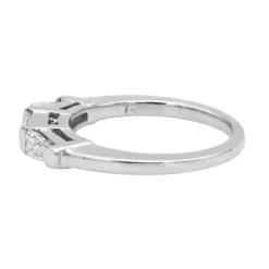 14K White Gold Baguette Diamond Engagement Ring Band 0.57ct -Outlet Radiant Bijou Store 14k gold designer diamond engagement ring band 057ct p 25137 backwh