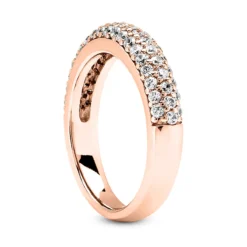 Thin 14K White Gold Designer Diamond Engagement Ring Band 0.67ct -Outlet Radiant Bijou Store 14k gold designer diamond engagement ring band 067ct p 26362 back rose 20220426