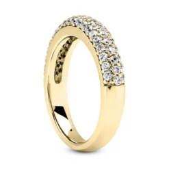 Thin 14K White Gold Designer Diamond Engagement Ring Band 0.67ct -Outlet Radiant Bijou Store 14k gold designer diamond engagement ring band 067ct p 26362 back yellow 20220426