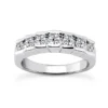 14K White Gold Designer Round Diamond Engagement Ring Band 1.50ct