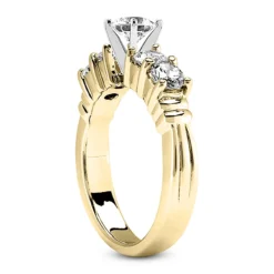 14K White Gold Designer Diamond Engagement Ring Set 1.40ct Band: 2.80mm, Eng.: 2.90mm -Outlet Radiant Bijou Store 14k gold designer diamond engagement ring set 140ct p 26889 additional yellow