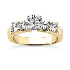 14K White Gold Designer Diamond Engagement Ring Set 1.40ct Band: 2.80mm, Eng.: 2.90mm -Outlet Radiant Bijou Store 14k gold designer diamond engagement ring set 140ct p 26889 back yellow 20220426