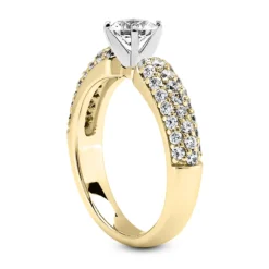 14K White Gold Designer Diamond Engagement Ring Set 1.77ct -Outlet Radiant Bijou Store 14k gold designer diamond engagement ring set 177ct p 26360 additional yellow