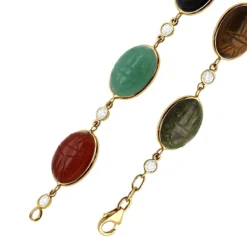 14K White Gold Diamond And Multi Color Scarab Bracelet 0.72ct 16 14K White Gold Diamond And Multi Color Scarab Bracelet 0.72ct -Outlet Radiant Bijou Store 14k gold diamond and multi color scarab bracelet 072ct p 6254 clasp yellow