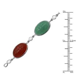 14K White Gold Diamond And Multi Color Scarab Bracelet 0.72ct 14 14K White Gold Diamond And Multi Color Scarab Bracelet 0.72ct -Outlet Radiant Bijou Store 14k gold diamond and multi color scarab bracelet 072ct p 6254 ruler white