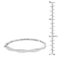 14K White Gold Diamond Bangle Bracelet For Women 1ct By Luxurman 13 14K White Gold Diamond Bangle Bracelet For Women 1ct By Luxurman -Outlet Radiant Bijou Store 14k gold diamond bangle bracelet for women 1ct by luxurman rulerwh