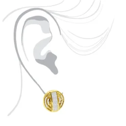 14K Yellow Gold Diamond Circle Earrings 1.27ct -Outlet Radiant Bijou Store 14k gold diamond circle earrings 127ct p 22297 body yellow