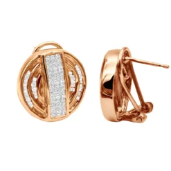 14K Yellow Gold Diamond Circle Earrings 1.27ct -Outlet Radiant Bijou Store 14k gold diamond circle earrings 127ct p 22297 rose 20220410