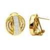 14K Yellow Gold Diamond Circle Earrings 1.27ct -Outlet Radiant Bijou Store 14k gold diamond circle earrings 127ct p 22297 yellow