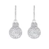 14K White Gold Diamond Circle Earrings 1.95ct -Outlet Radiant Bijou Store 14k gold diamond circle earrings 195ct wh