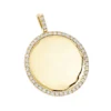 14K Yellow Gold Diamond Circle Medallion Pendant For Women 0.5ct By Luxurman -Outlet Radiant Bijou Store 14k gold diamond circle medallion pendant for women 05ct by luxurman ye