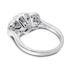 14K White Gold Diamond Cluster Ring 0.96ct -Outlet Radiant Bijou Store 14k gold diamond cluster ring 096ct p 40592 backwh