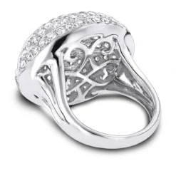 14K White Gold Diamond Cocktail Ring 4.53ct 11 14K White Gold Diamond Cocktail Ring 4.53ct -Outlet Radiant Bijou Store 14k gold diamond cocktail ring 453ct p 40378 backwh