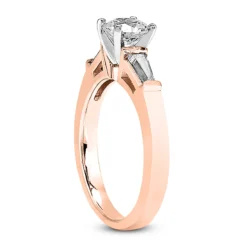 14K White Gold Diamond Engagement Ring 0.70ct -Outlet Radiant Bijou Store 14k gold diamond designer engagement ring 070ct p 25098 back rose 20220426