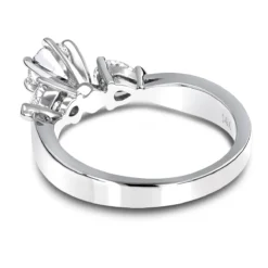 14K White Gold Pear And Round Diamond Designer Engagement Ring 0.78ct -Outlet Radiant Bijou Store 14k gold diamond designer engagement ring 078ct p 28861 backwh