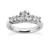 14K White Gold Prong Set Diamond Designer Engagement Ring 0.80ct -Outlet Radiant Bijou Store 14k gold diamond designer engagement ring 080ct p 28812 white