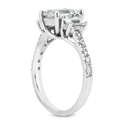 14K White Gold Diamond Designer Engagement Ring 1.91ct -Outlet Radiant Bijou Store 14k gold diamond designer engagement ring 191ct p 28929 back white