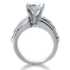 14K White Gold Diamond Designer Engagement Ring 2.12ct -Outlet Radiant Bijou Store 14k gold diamond designer engagement ring 212ct p 28446 back white 20220426