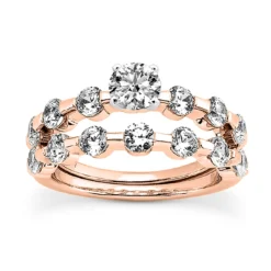 14K White Gold Handmade Diamond Designer Engagement Ring Set 0.89ct 18 14K White Gold Handmade Diamond Designer Engagement Ring Set 0.89ct -Outlet Radiant Bijou Store 14k gold diamond designer engagement ring set 089ct p 28232 rose 20220426