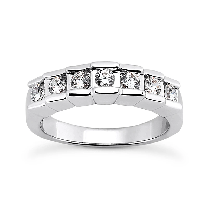 14K White Gold Handmade Diamond Designer Engagement Ring Set 1.54ct 14 14K White Gold Handmade Diamond Designer Engagement Ring Set 1.54ct - Image 12