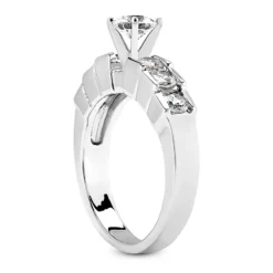 14K White Gold Handmade Diamond Designer Engagement Ring Set 1.54ct 25 14K White Gold Handmade Diamond Designer Engagement Ring Set 1.54ct -Outlet Radiant Bijou Store 14k gold diamond designer engagement ring set 154ct p 28319 additional white