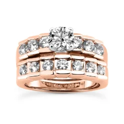 14K White Gold Handmade Diamond Designer Engagement Ring Set 1.54ct 19 14K White Gold Handmade Diamond Designer Engagement Ring Set 1.54ct -Outlet Radiant Bijou Store 14k gold diamond designer engagement ring set 154ct p 28319 rose 20220426