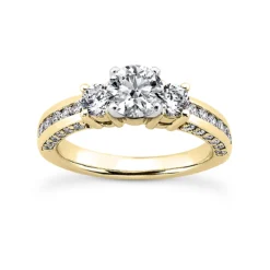 14K White Gold Diamond Designer Engagement Ring Set 1.94ct -Outlet Radiant Bijou Store 14k gold diamond designer engagement ring set 194ct p 28793 back yellow