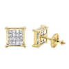 14K Yellow Gold Diamond Earrings Princess Cut Diamonds 0.65ct 1 14K Yellow Gold Diamond Earrings Princess Cut Diamonds 0.65ct -Outlet Radiant Bijou Store 14k gold diamond earrings princess cut diamonds 065ct p 22469 ye