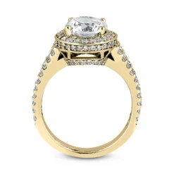 14K White Gold Diamond Handmade Engagement Ring Mounting 0.47ct -Outlet Radiant Bijou Store 14k gold diamond engagement ring mounting 047ct p 23639 additional yellow