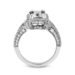 Handmade 14K White Gold Diamond Engagement Ring Mounting 0.55ct -Outlet Radiant Bijou Store 14k gold diamond engagement ring mounting 055ct p 23592 additional white