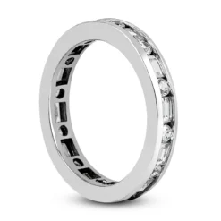 14K White Gold Diamond Eternity Band 1.56ct 12 Diamonds -Outlet Radiant Bijou Store 14k gold diamond eternity band 156ct p 24940 back white 20220426