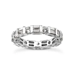14K White Gold Diamond Eternity Band 2.32ct
