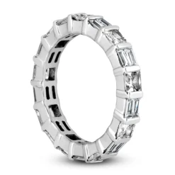 14K White Gold Diamond Eternity Ring 2.43ct -Outlet Radiant Bijou Store 14k gold diamond eternity ring 243ct p 24932 back white 20220426