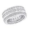 14K White Gold Round And Princess Cut Diamond Eternity Ring 10mm Wide 5.68ct 2 14K White Gold Round And Princess Cut Diamond Eternity Ring 10mm Wide 5.68ct -Outlet Radiant Bijou Store 14k gold diamond eternity ring 568ct p 24929 wh