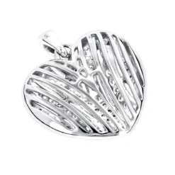14K White Gold Diamond Heart Pendant 1.15ct 11 14K White Gold Diamond Heart Pendant 1.15ct -Outlet Radiant Bijou Store 14k gold diamond heart pendant 115ct p 35836 backwh