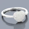 14K White Gold Diamond Heart Ring 0.36ct -Outlet Radiant Bijou Store 14k gold diamond heart ring 036ct p 42971