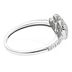 14K White Gold Diamond Heart Ring For Women 0.39ct 11 14K White Gold Diamond Heart Ring For Women 0.39ct -Outlet Radiant Bijou Store 14k gold diamond heart ring 039ct p 42967 backwh