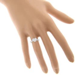 14K White Gold Diamond Heart Ring For Women 0.39ct 12 14K White Gold Diamond Heart Ring For Women 0.39ct -Outlet Radiant Bijou Store 14k gold diamond heart ring 039ct p 42967 bodwh