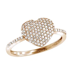 Real Diamond Heart Ring For Women 14K White Gold 0.33ct 10 Real Diamond Heart Ring For Women 14K White Gold 0.33ct -Outlet Radiant Bijou Store 14k gold diamond heart ring 046ct p 42944 ro