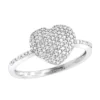 Real Diamond Heart Ring For Women 14K White Gold 0.33ct 1 Real Diamond Heart Ring For Women 14K White Gold 0.33ct -Outlet Radiant Bijou Store 14k gold diamond heart ring 046ct p 42944 wh