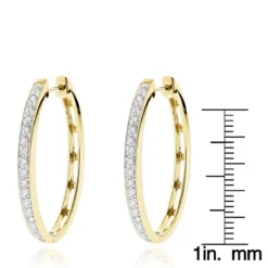 14K White Gold Oval Diamond Hoop Earrings For Women 0.71ct 13 14K White Gold Oval Diamond Hoop Earrings For Women 0.71ct -Outlet Radiant Bijou Store 14k gold diamond hoop earrings 071ct p 40622 rulerye
